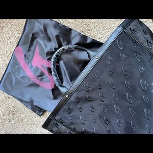Mia Ray Glamaholic Black Mesh Travel Tote